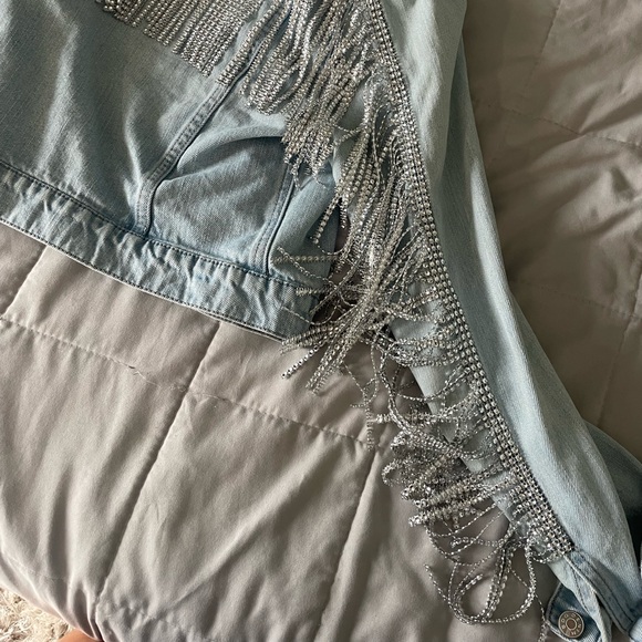 Wifey Rhinestone Jean Jacket - Picture 4 of 4